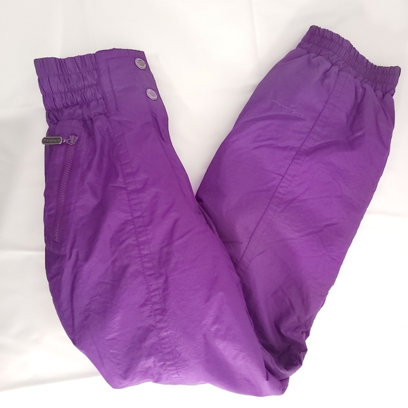 CIMA Skiwear Snowboard High Waisted Pants Purple Woman's Sz 10 - Picture 6 of 9
